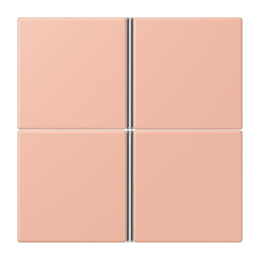 Jung Tastensatz 4fach, F40, Serie LS, rose clair LC404TSA231