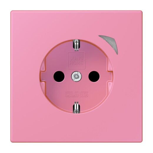 Jung HOME SCHUKO® Steckdose, 16 A 250 V ~, Schraubklemmen, mit Funktionsanzeige, SAFETY+, Thermoplast lackiert BTLC1521S246