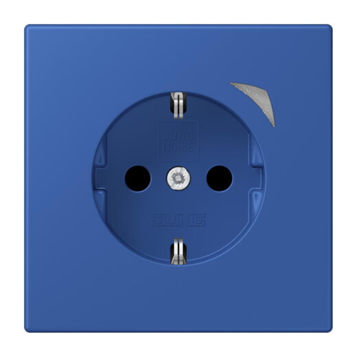 Jung HOME SCHUKO® Steckdose, 16 A 250 V ~, Schraubklemmen, mit Funktionsanzeige, SAFETY+, Thermoplast lackiert BTLC1521S253