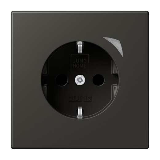 Jung HOME SCHUKO® Steckdose, 16 A 250 V ~, Schraubklemmen, mit Funktionsanzeige, SAFETY+, Thermoplast lackiert BTLC1521S259