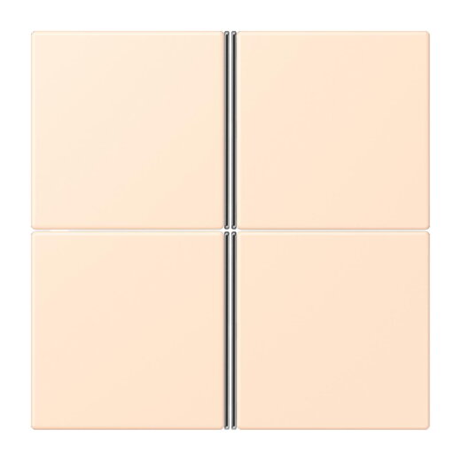 Jung Tastensatz 4fach, F40, Serie LS, terre sienne pâle LC404TSA238