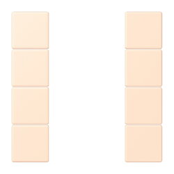 Jung Tastensatz 4fach, F50, Serie LS, terre sienne...