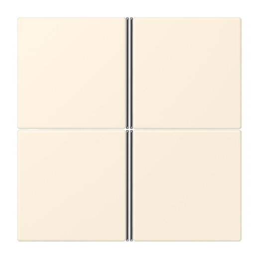 Jung Tastensatz 4fach, F40, Serie LS, blanc ivoire LC404TSA245