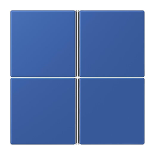 Jung Tastensatz 4fach, F40, Serie LS, bleu outremer 59 LC404TSA253