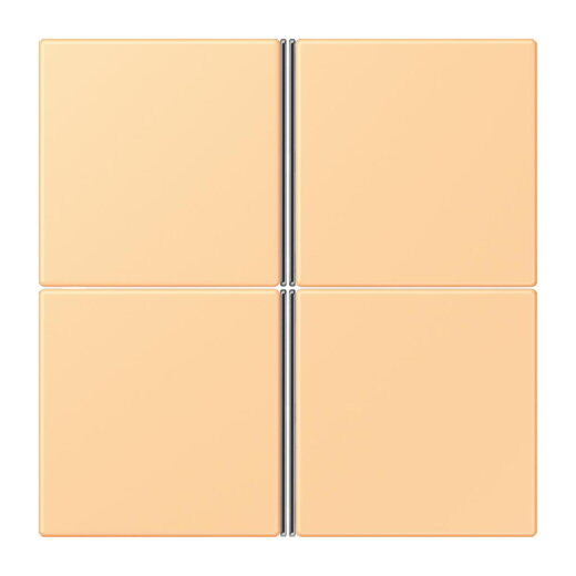 Jung Tastensatz 4fach, F40, Serie LS, terre sienne claire 59 LC404TSA258