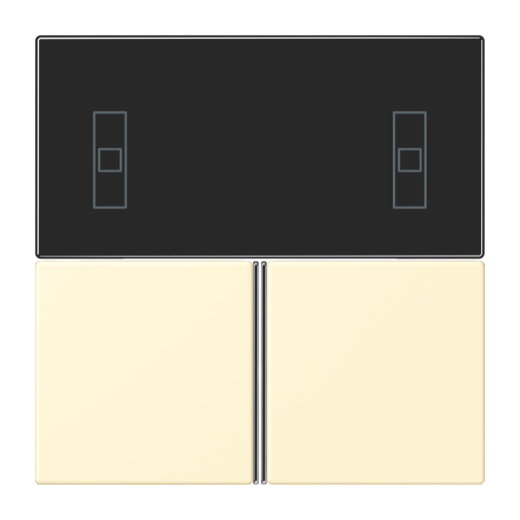 Jung Tastensatz 3fach, F40 Raumcontroller, Serie LS, blanc LC4093TSA201