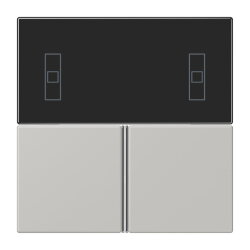 Jung Tastensatz 3fach, F40 Raumcontroller, Serie LS, gris...