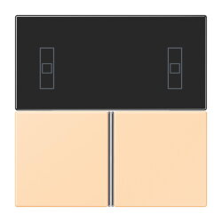 Jung Tastensatz 3fach, F40 Raumcontroller, Serie LS, ocre...