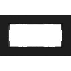 Gira Abdeckrahmen 2f o.M. Gira Esprit Alum. Schwarz m...
