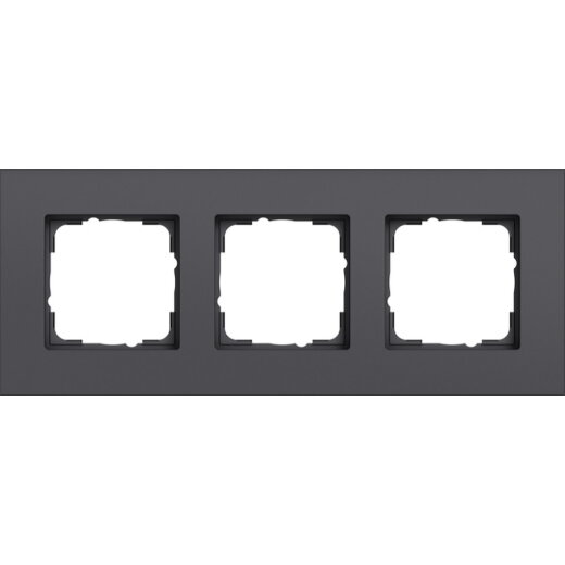 Gira Abdeckrahmen 3f Gira Esprit Alum. Anthrazit (lack.) 0213408