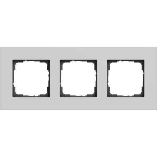 Gira Abdeckrahmen 3f Gira Esprit Alum. Grau m (lack.) 0213405