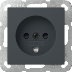 Gira Steckd. Dänisch SH System 55 Anthrazit 442228