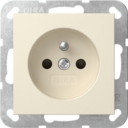 Gira Steckd. Erdstift + SH System 55 Cremeweiß 448501