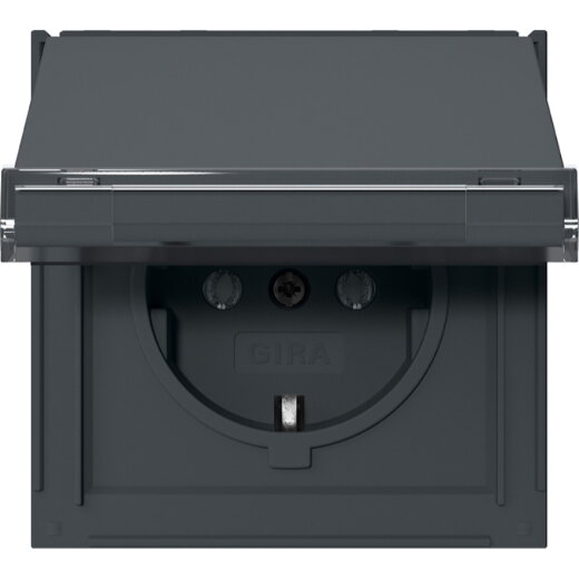 Gira SCHUKO KD + BSF Gira TX_44 Anthrazit 441067