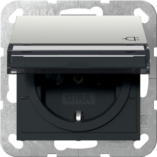 Gira SCHUKO KD + BSF System 55 Edelstahl 4410600
