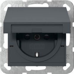 Gira SCHUKO KD + SH SRK System 55 Anthrazit 475428