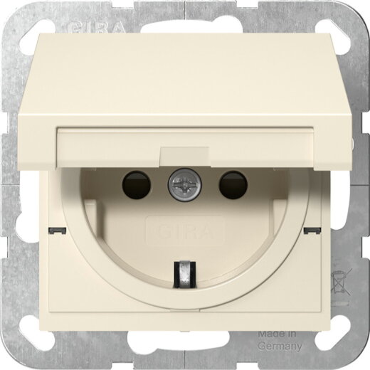 Gira SCHUKO KD + SH SRK System 55 Cremeweiß 475401