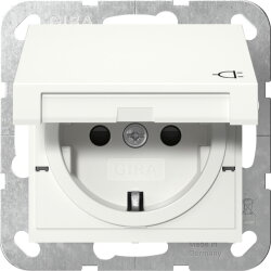 Gira SCHUKO KD + SH System 55 Reinweiß m 441427