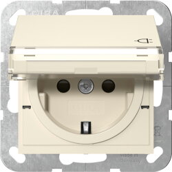 Gira SCHUKO KD BSF + SH System 55 Cremeweiß 455701