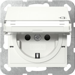 Gira SCHUKO KD BSF + SH System 55 Reinweiß m 455727