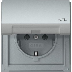 Gira SCHUKO KD Gira TX_44 F Alu 445465
