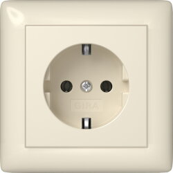 Gira SCHUKO Vollpl. Standard 55 Cremeweiß 444001