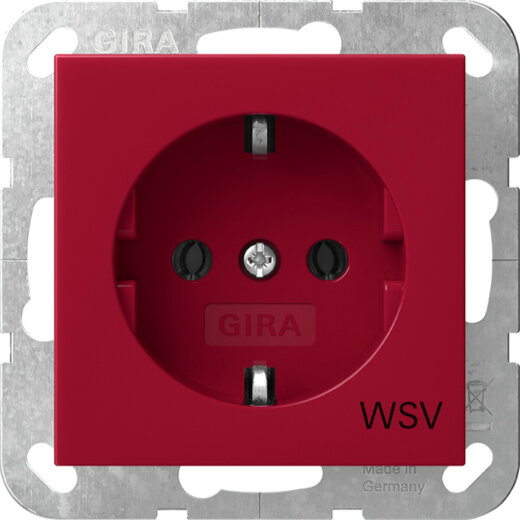Gira SCHUKO WSV System 55 Rot 4188108