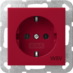 Gira SCHUKO WSV System 55 Rot 4188108