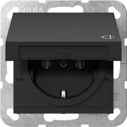 Gira SCHUKO KD System 55 Schwarz m 4454005