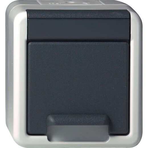 Gira SCHUKO KD WG AP Grau 444030