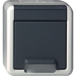 Gira SCHUKO KD WG AP Grau 444030