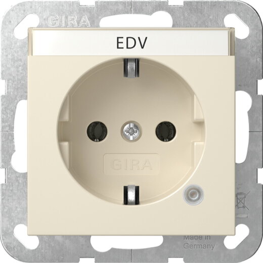 Gira SCHUKO Kontroll + BSF System 55 Cremeweiß 445201