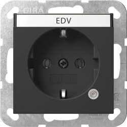 Gira SCHUKO Kontroll + BSF System 55 Schwarz m 4452005