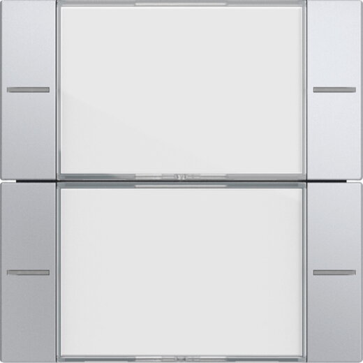 Gira Wippenset 2f BSF Tastsens.4 System 55 Klar/F Alu 577226