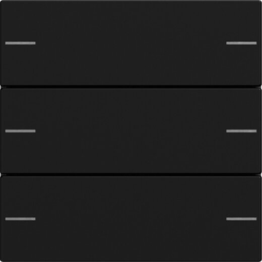 Gira Wippenset 3f Tastsens.4 System 55 Schwarz m 5753005