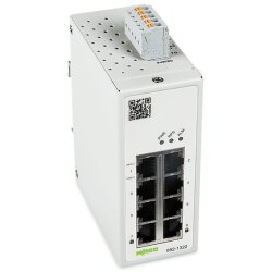 WAGO Industrial-Managed-Switch 8-Port 1000BASE-T MAC...