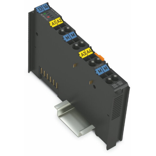 WAGO 4-Kanal-Analogausgang DC ±10 V Extrem dunkelgrau 750-557/040-000