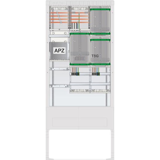 ABN Zähleranschlusssäule 2ZP TSG APZ 4p HLAK 25qmm IP54 ZP-Abd. SZ207ZA2411