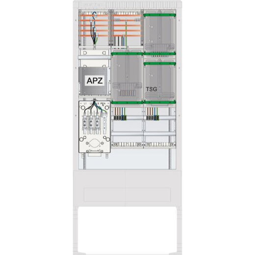 ABN Zähleranschlusssäule 2ZP TSG APZ 5p HLAK 25qmm IP54 ZP-A. HAK SZ207ZA2514