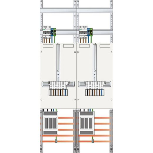 ABN Zählerfeld 3Pkt 2Z NH00 mit sHS/ZSK SK2 5polig Z27920