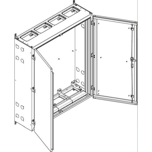 ABN Wandgehäuse geerdet IP55 1090x1290x340mm NT48E