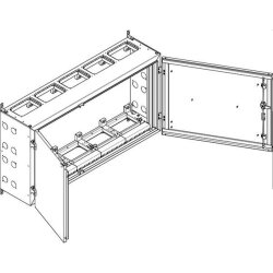 ABN Wandgehäuse geerdet IP55 1340x690x340mm NT54E