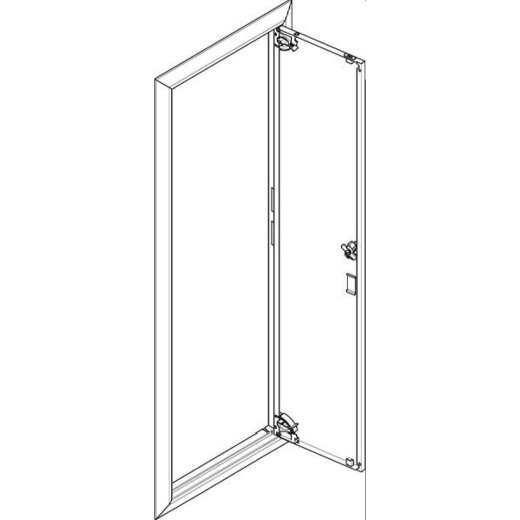 ABN ESPRO Blendrahmen mit Volltüre GBRU17T f. UP-Flachverteiler 1x7reihig GBRU17T