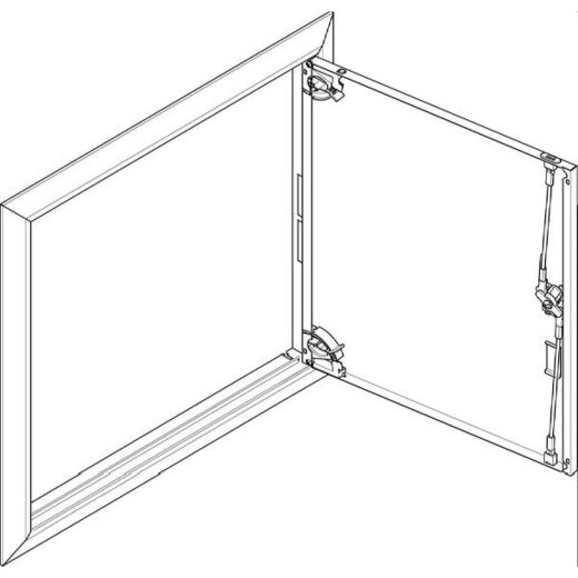 ABN ESPRO Blendrahmen mit Volltüre GBRU23T f. UP-Flachverteiler 2x3reihig GBRU23T