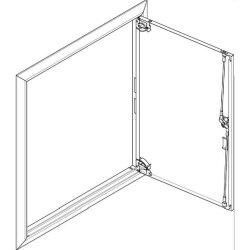ABN ESPRO Blendrahmen mit Volltüre GBRU24T f....