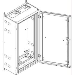 ABN Wandgehäuse geerdet IP55 590x1140x340mm NT27E
