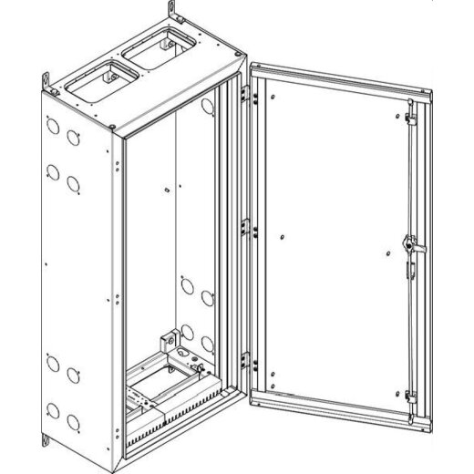ABN Wandgehäuse geerdet IP55 590x1290x340mm NT28E