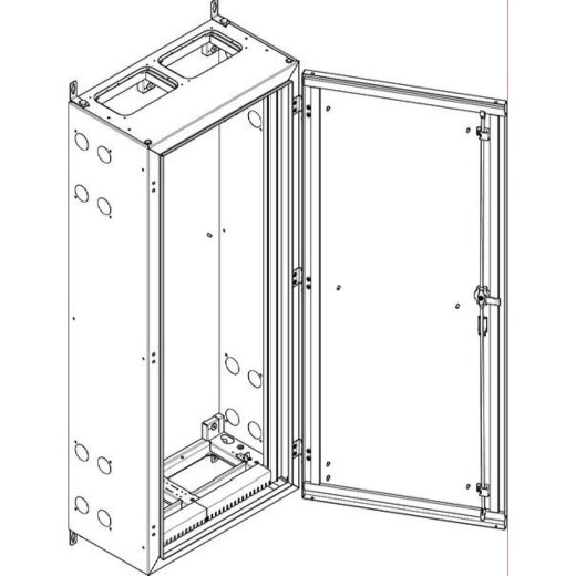 ABN Wandgehäuse geerdet IP55 590x1440x340mm NT29E