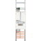 ABN Zählerfeld 3Pkt 1Z Klemmstein/ZSK 5polig 250x1050mm Z17510D