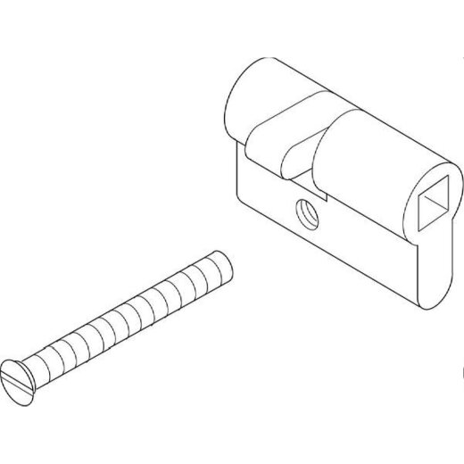 ABN Profilhalbzylinder FZ4 Vierkant 8mm FZ4